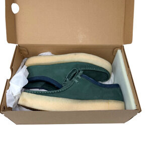 Clarks Originals Men's Wallabee Cup Teal Sarcelle Suede Leather Shoes 10.5